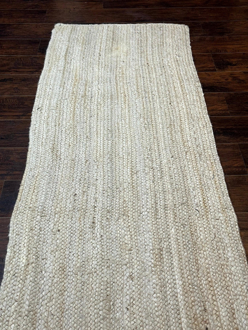 Modern Jute Runner Rug 2.7 x 10, Rug for Hallway or Kitchen, Farmhouse Rug by Jewel Rugs