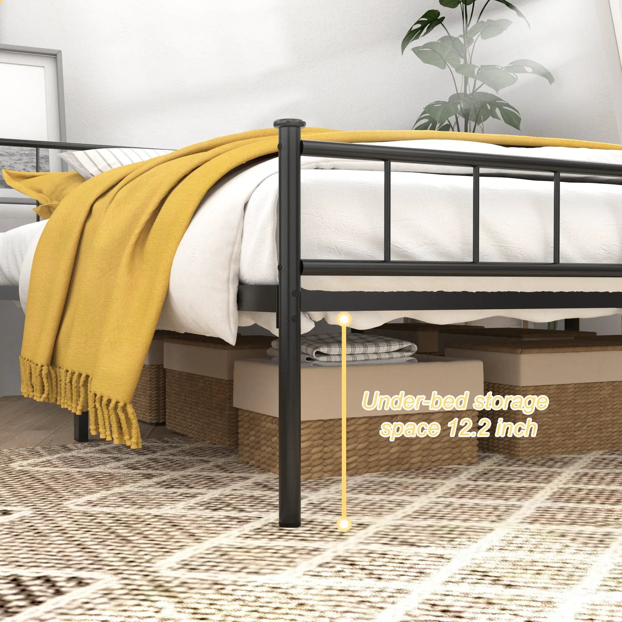 Queen Size Bed Frame, Headboard and Footboard by HouseOfZazla