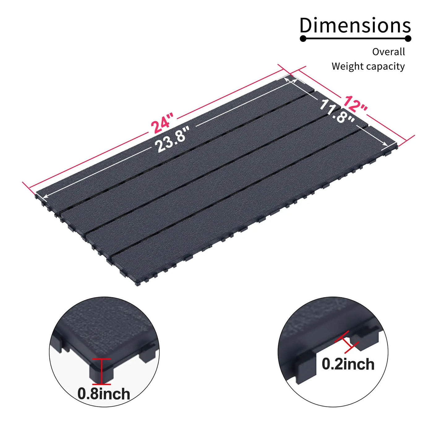 Diy Module Interlocking Decking Tiles Floor Tile For Porch Poolside Outdoor And Indoor Balcony Backyard by HouseOfZazla