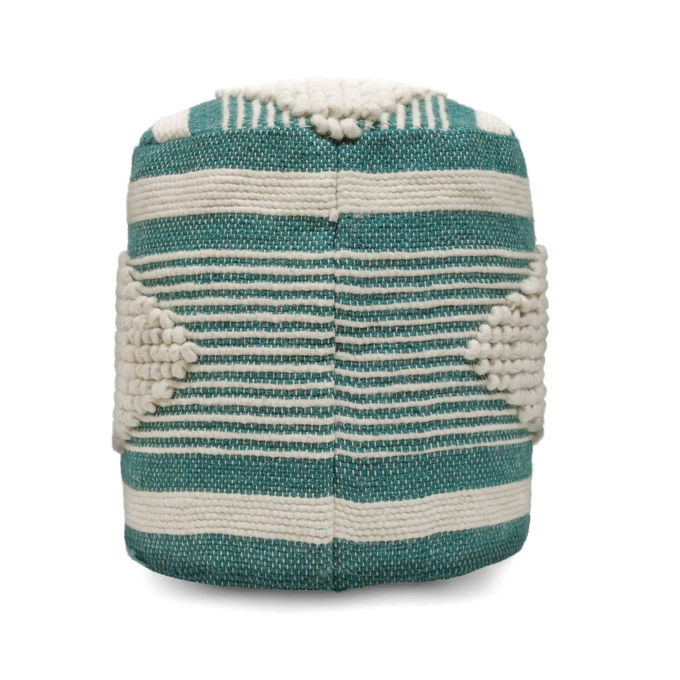 Diamond - Handcrafted Cylindrical Pouf by HouseOfZazla