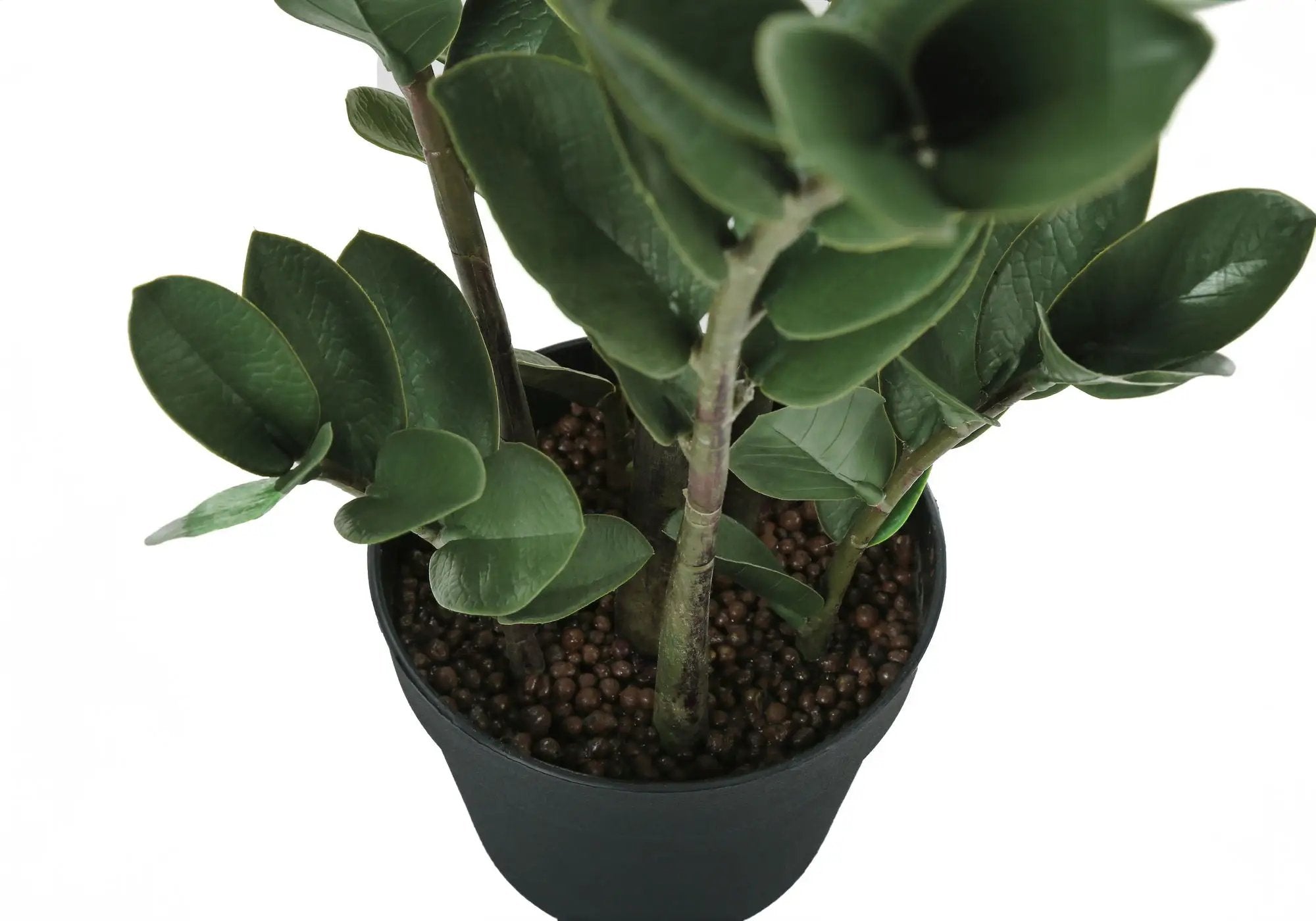 29" Tall, Artificial Plant, Zz Tree, Indoor, Faux, Fake, Floor, Greenery, Potted, Real Touch, Decorative - Green / Black by Unique Piece Furniture