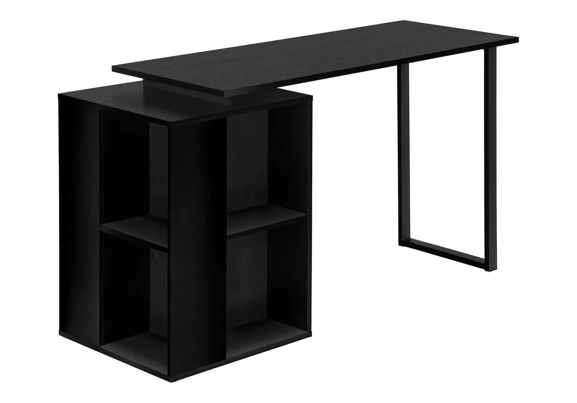 Computer Desk, Home Office, Left, Right Set-Up, Storage Shelves, Work, Laptop, Contemporary, Modern by Unique Piece Furniture