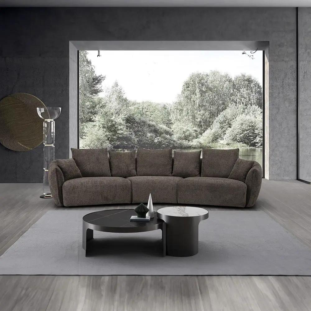 Bash - Sofa With 7 Pillows - Macca Anthology Boucle by Unique Piece Furniture