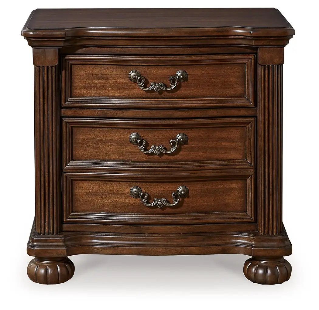 Lavinton - Three Drawer Night Stand - Brown by Unique Piece Furniture
