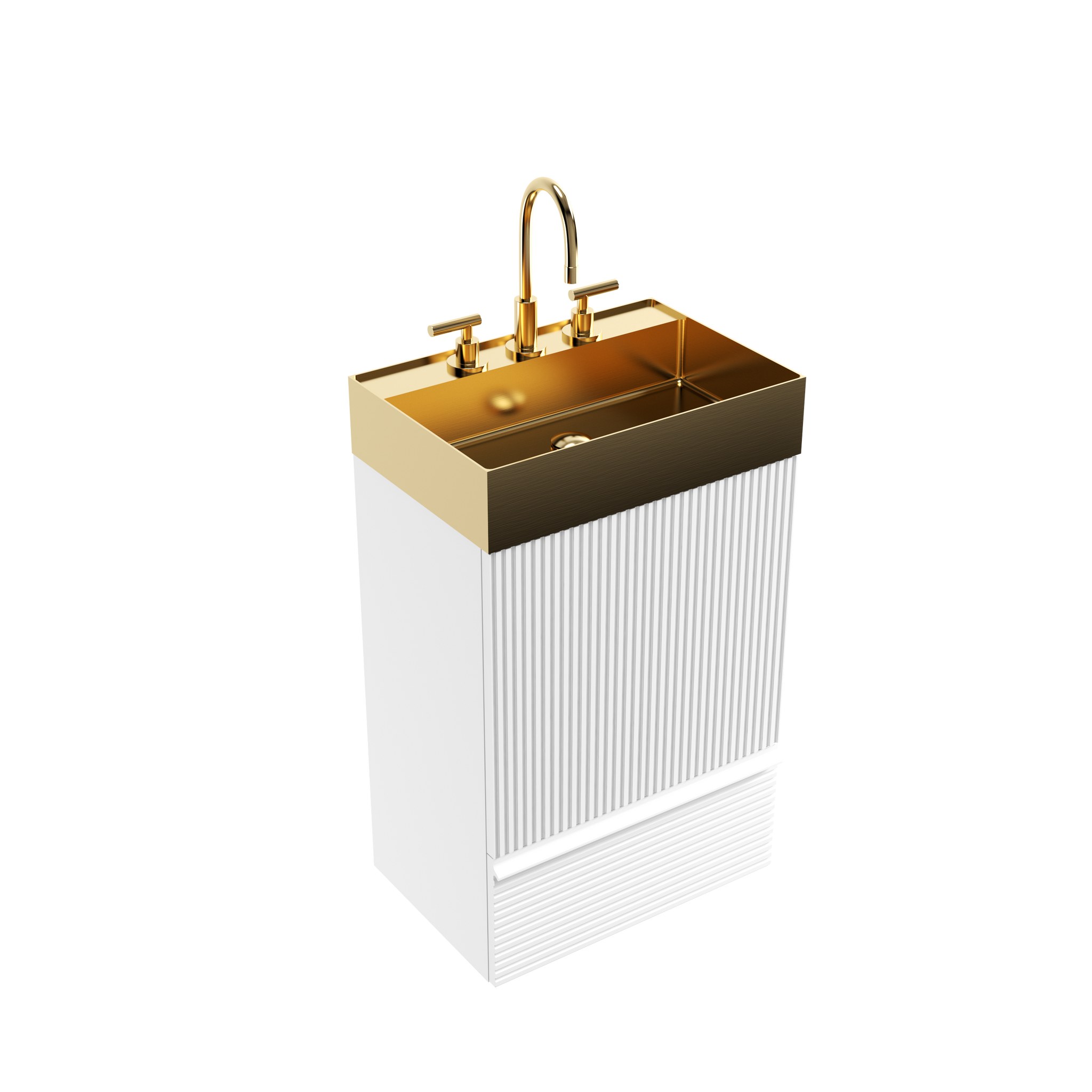 Gada 20" Striped Velvet Bathroom Vanity by HouseOfZazla
