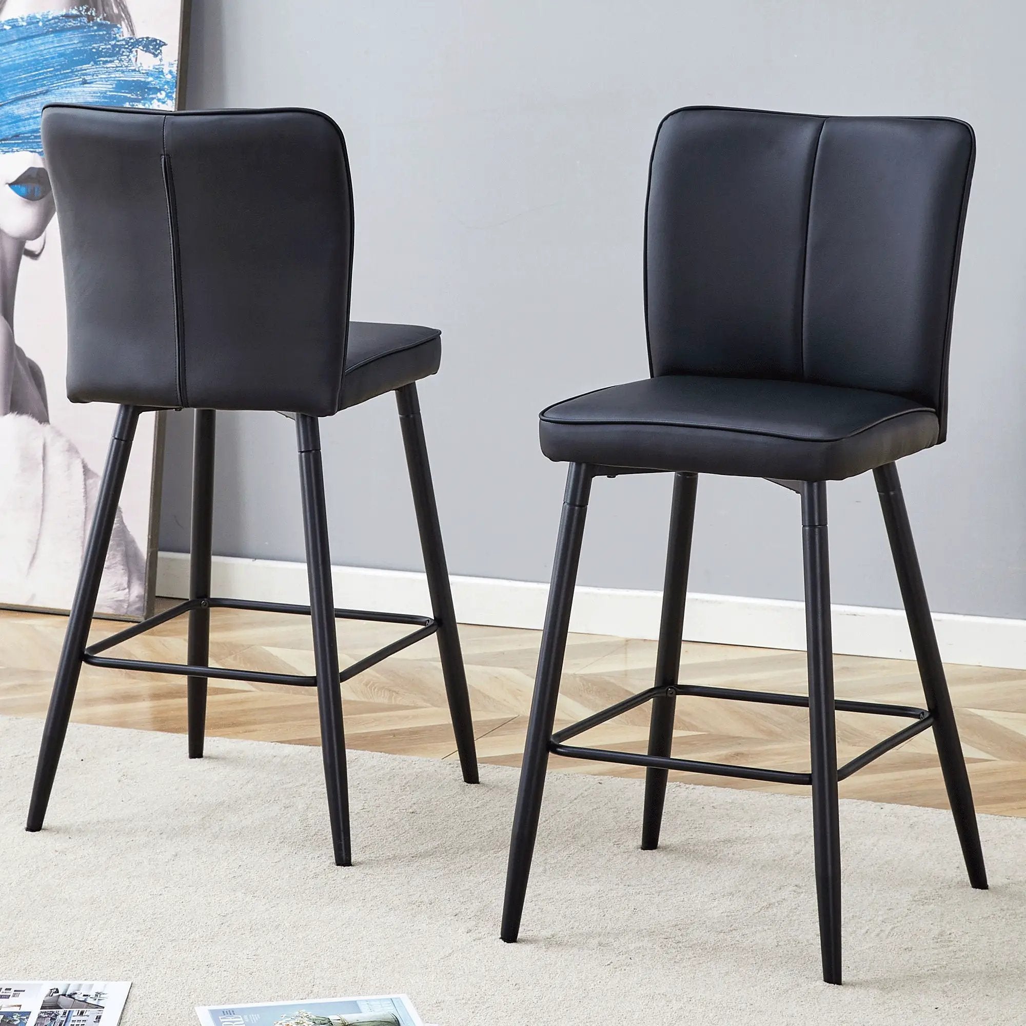 Modern Style Chair With Sleek Backrest Design (Set of 2) by Unique Piece Furniture