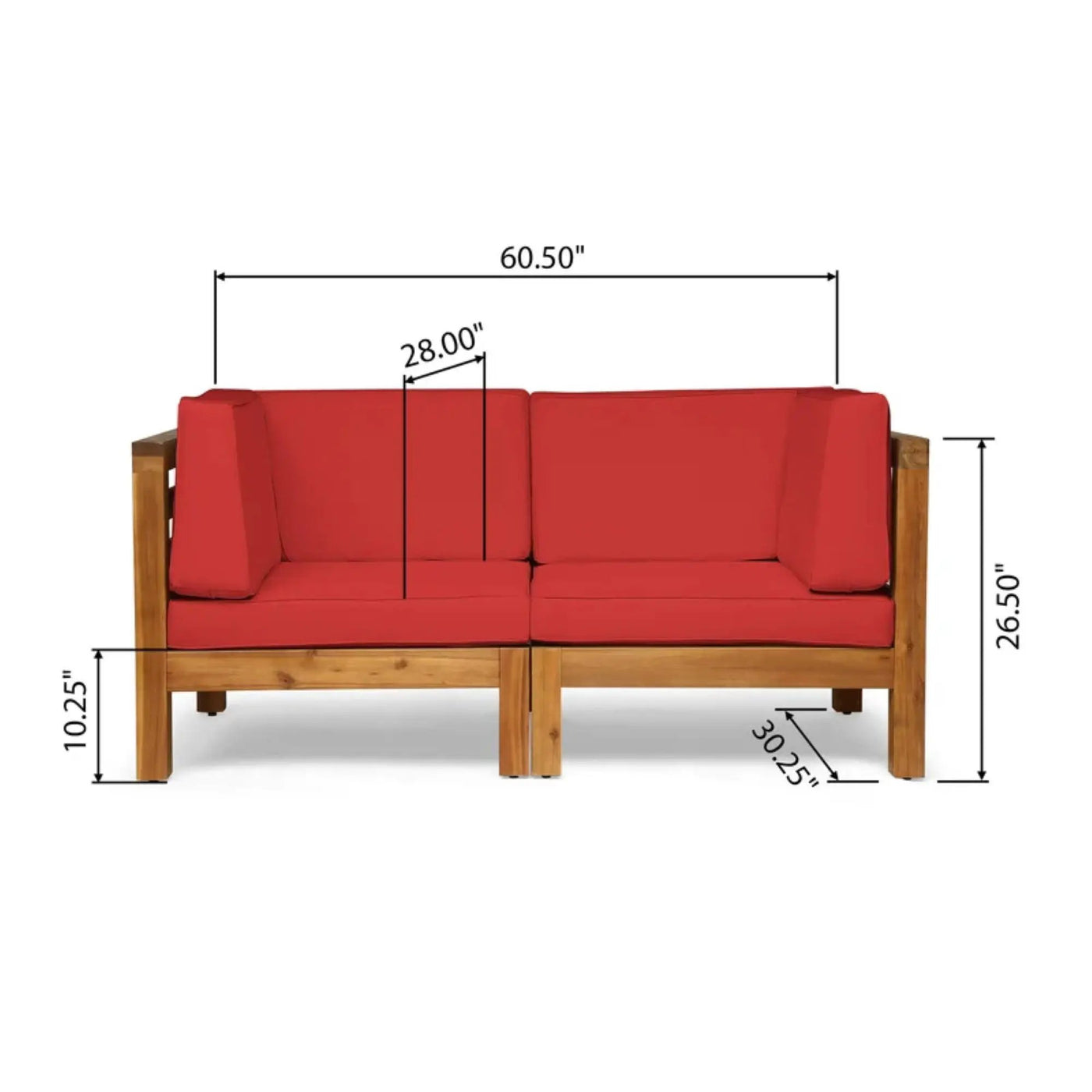 Oana - 2 Piece Loveseat Set With Water Resistant Cushions by HouseOfZazla