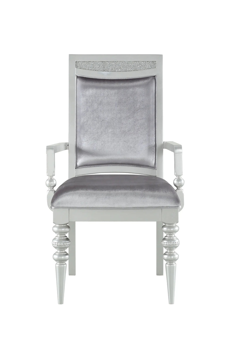 Maverick - Arm Chair (Set of 2) - Silver by Unique Piece Furniture