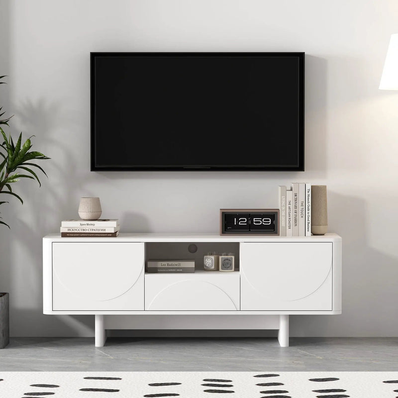 Ella - TV Stand With Adjustable Shelves by HouseOfZazla
