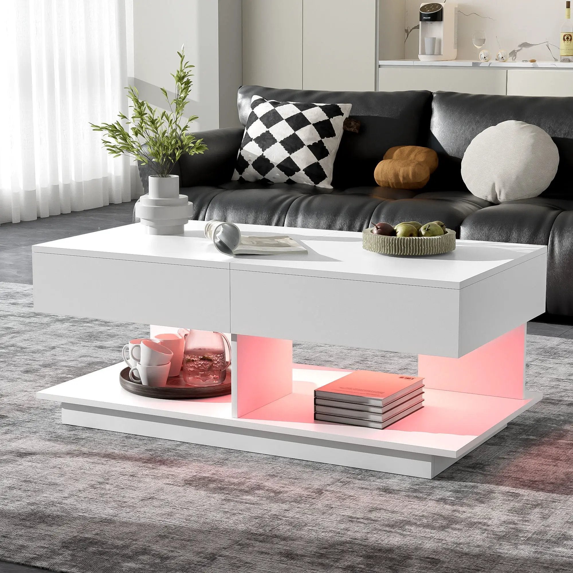 Multifunctional Adjustable Coffee Table With Hidden Storage Space For Living Room by HouseOfZazla