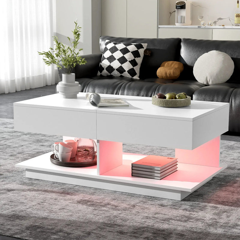 Multifunctional Adjustable Coffee Table With Hidden Storage Space For Living Room by HouseOfZazla
