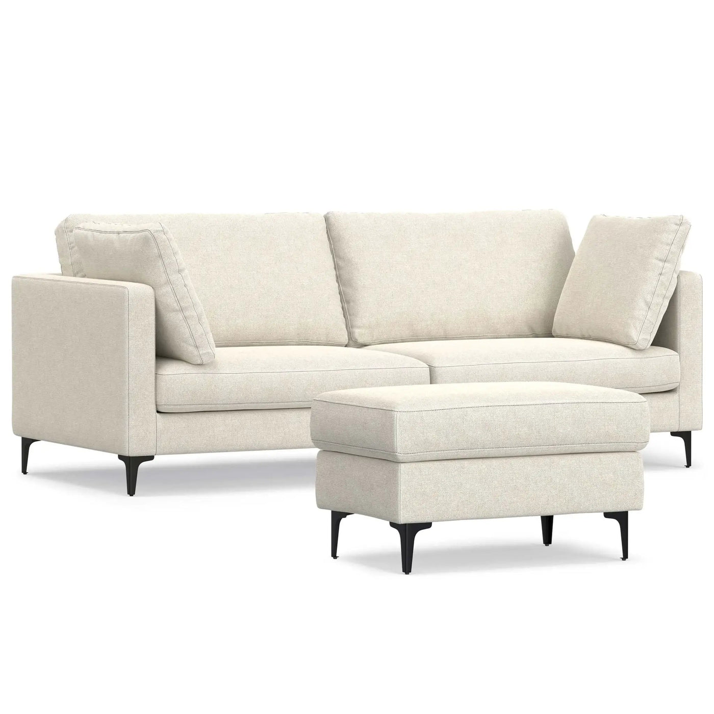 Ava - Mid Century Sofa With Ottoman Set by Unique Piece Furniture