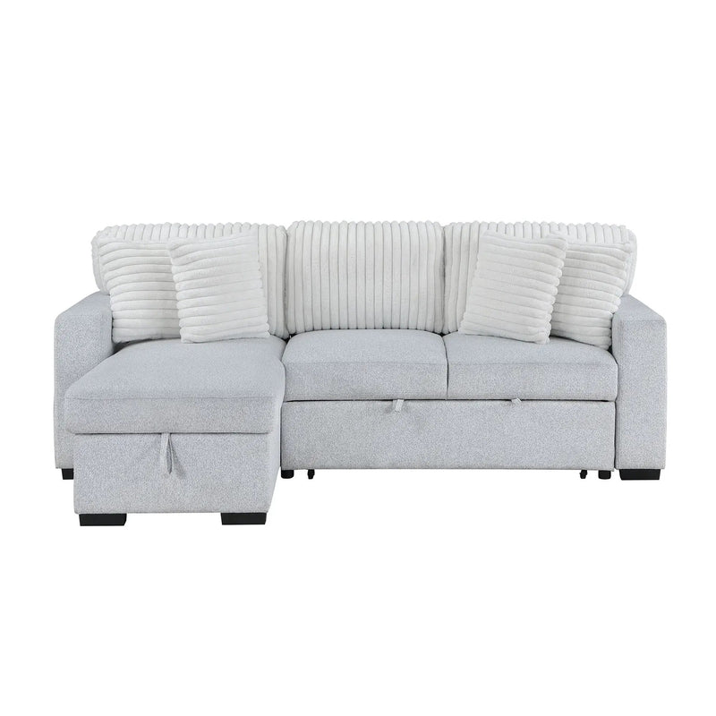 Ford - Reversible Pull Out Sofa Bed - Light Gray by HouseOfZazla