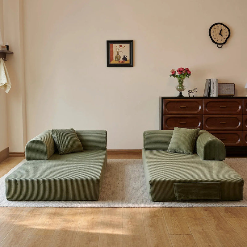 78.8" Compression Sofa - Convertible Floor Sofa Bed by HouseOfZazla