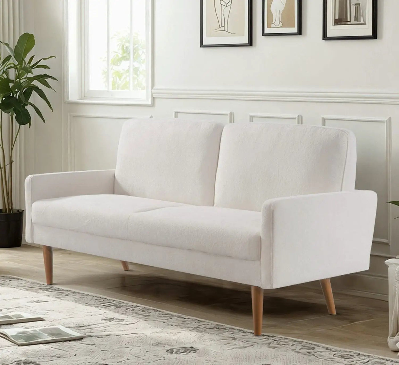Sofa, European Style With Sleek Design, Modern & Vintage Flair, Upholstered 3 Seater Couch by Unique Piece Furniture