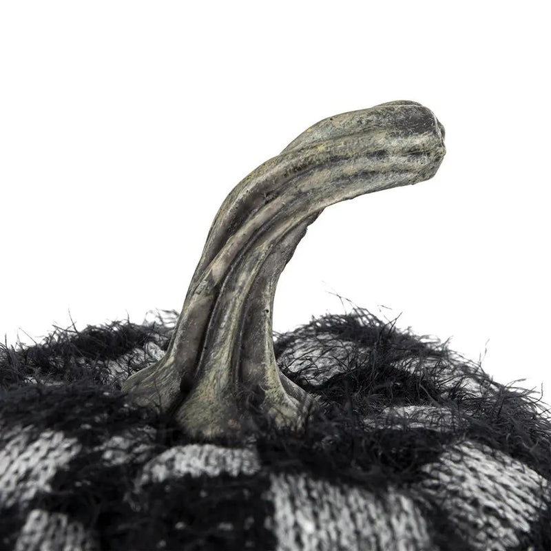 Set of 2 Fabric Black Pumpkins by HouseOfZazla
