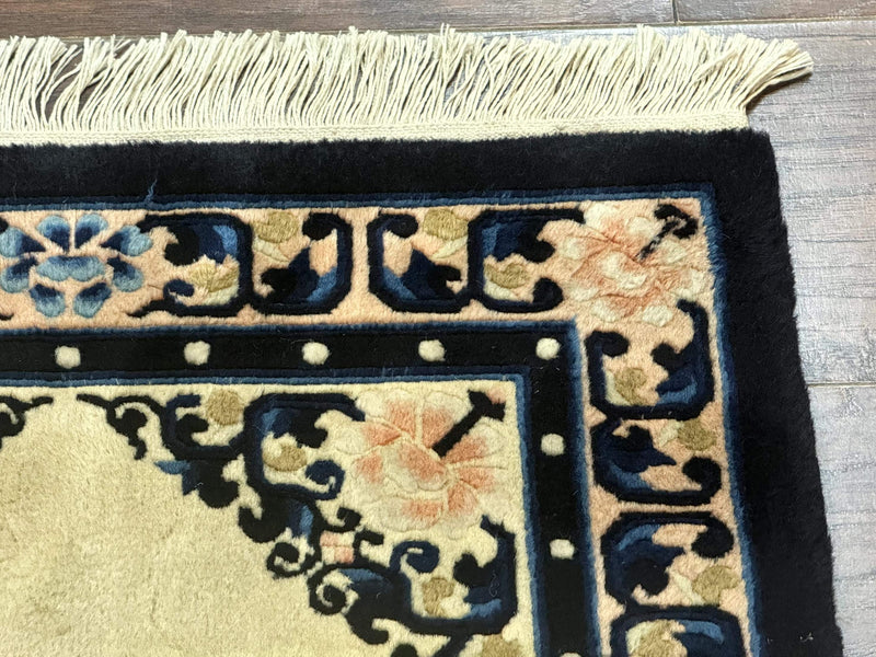 Chinese Peking Rug 2x3, Small Chinese Wool Carpet by Jewel Rugs