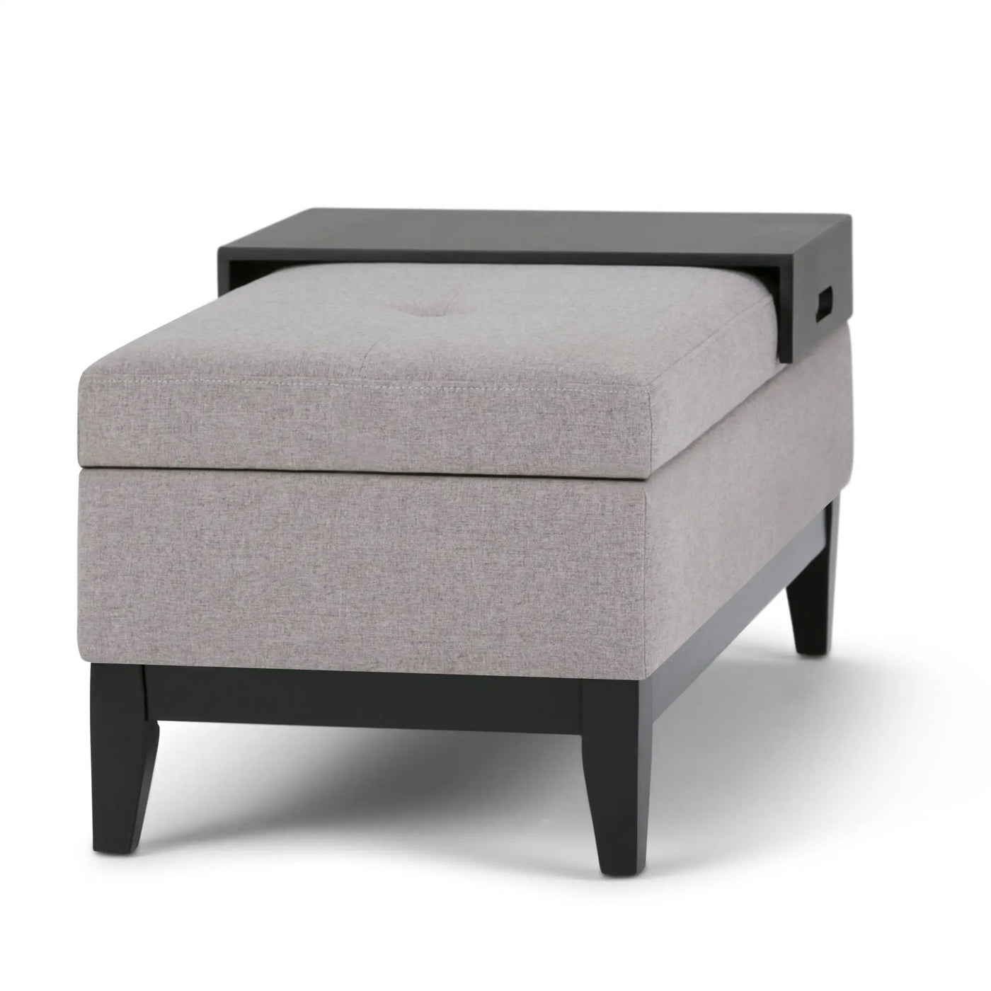 Oregon - Contemporary Storage Ottoman Bench With Tray by Unique Piece Furniture