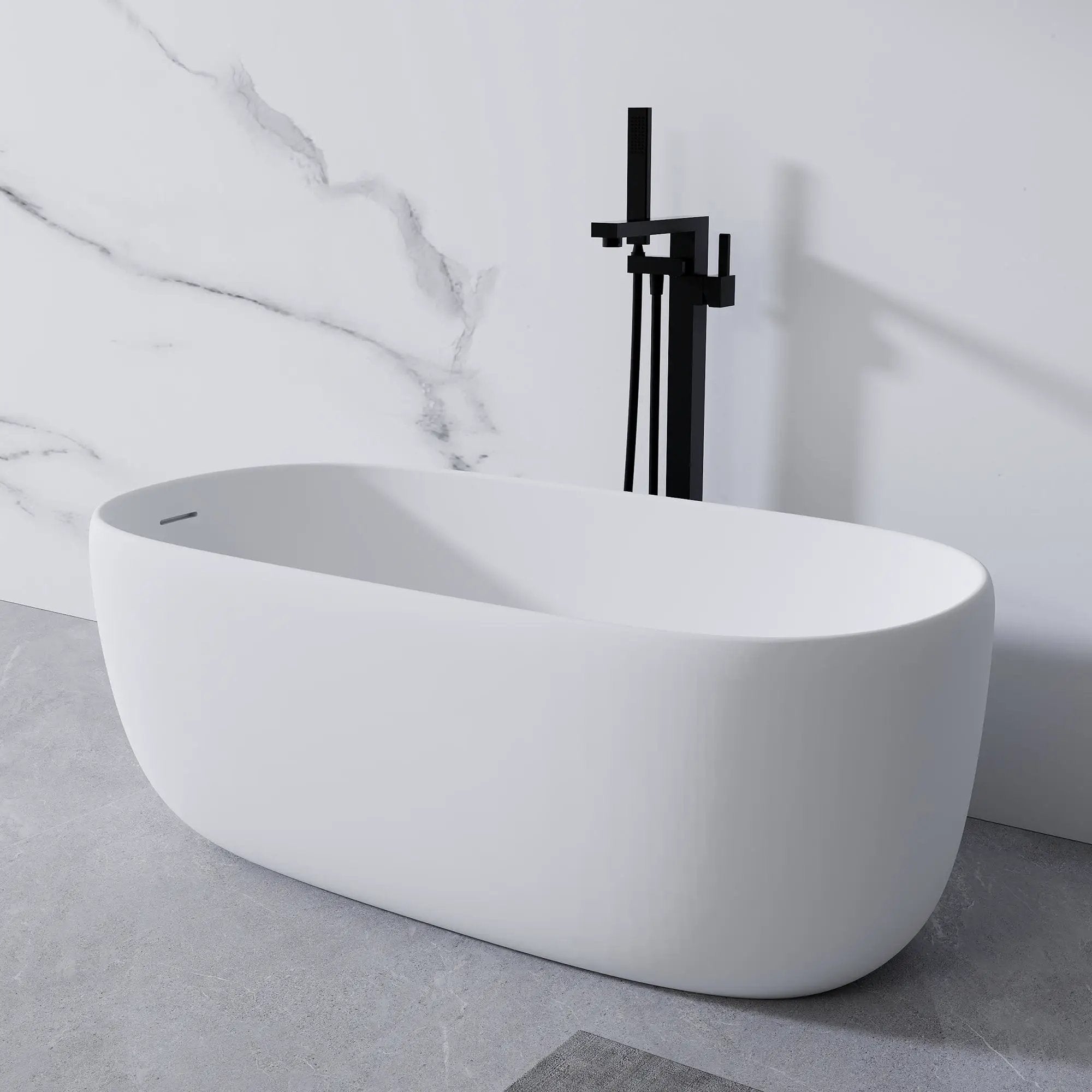 51" Freestanding Bathtub in Matte White by HouseOfZazla