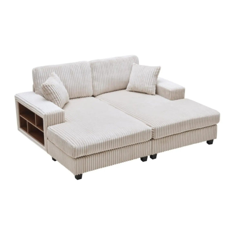 Convertible Sectional Sofa, Sleeper Oversized Living Room Lounge by Unique Piece Furniture