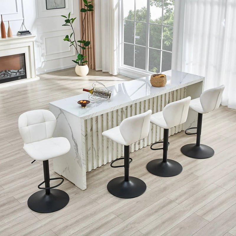 Set of 2 Height Adjustable Bar Stools by HouseOfZazla