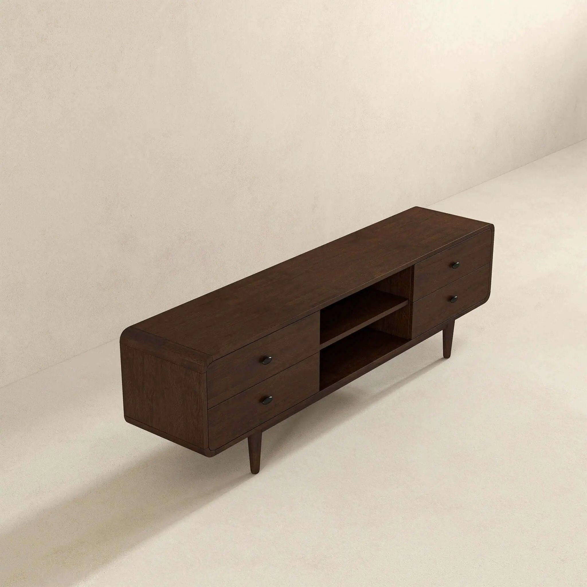 Alexa - TV Stand - Dark Brown / Wood by HouseOfZazla