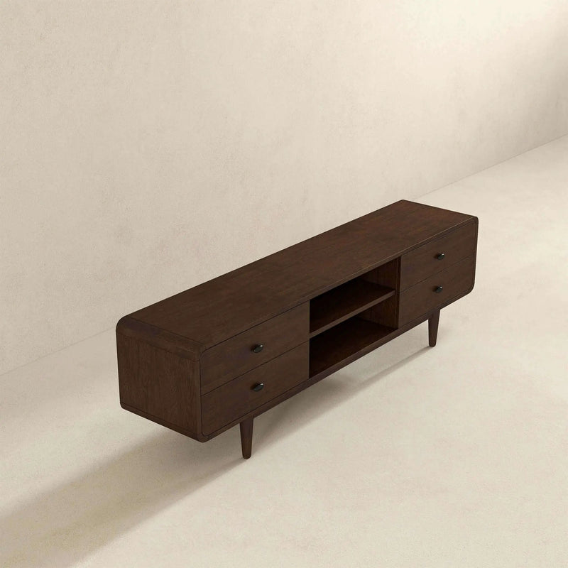 Alexa - TV Stand - Dark Brown / Wood by HouseOfZazla
