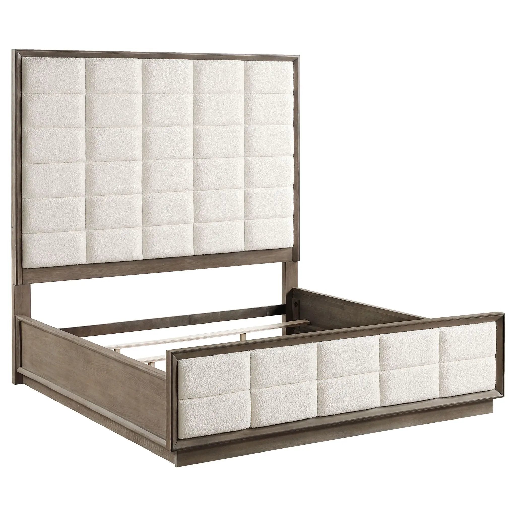 Durango 80-inch Eastern King Panel Bed Taupe Oak by Unique Piece Furniture