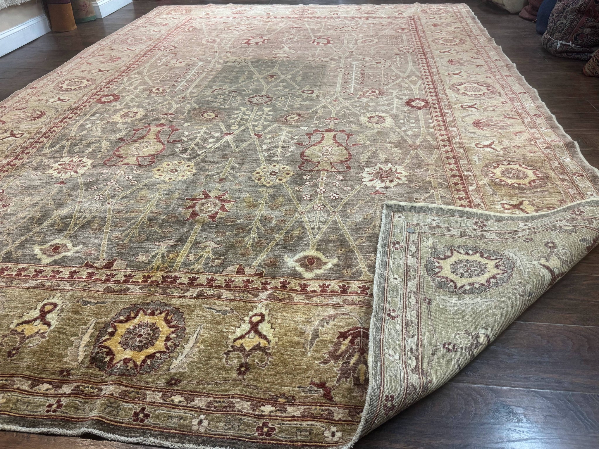 Pakistani Rug 10x14, Large Peshawar Chobi Carpet by Jewel Rugs