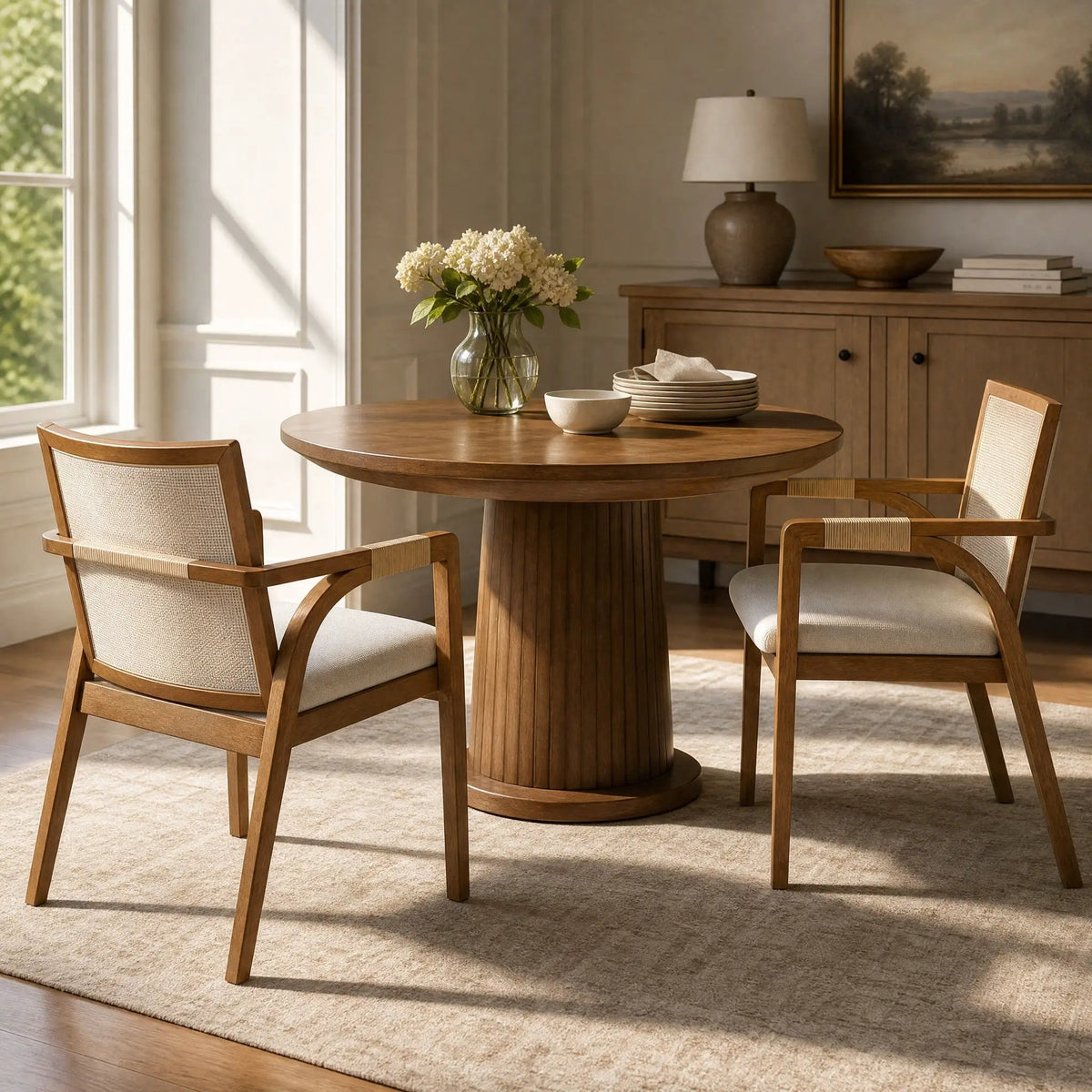 Dining Arm Chairs Set of 2 by HouseOfZazla