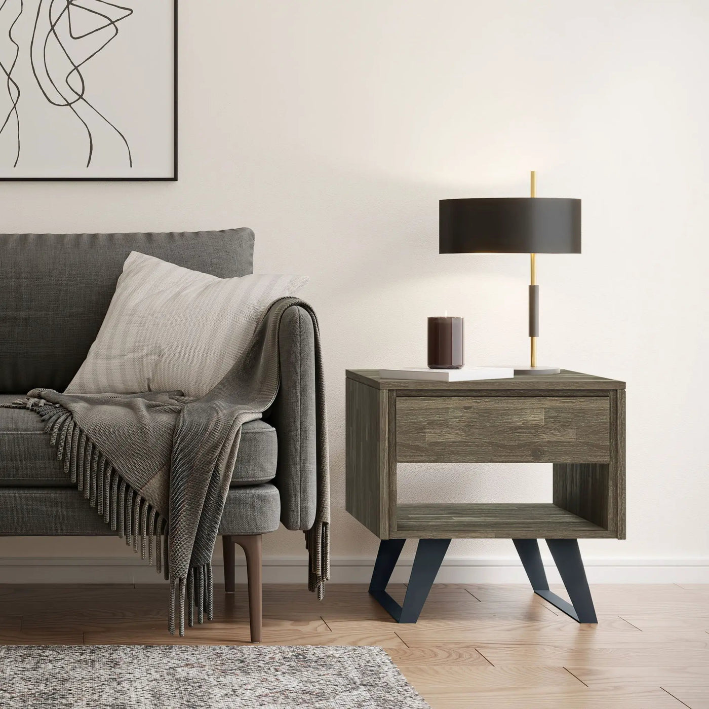 Lowry - Handcrafted End Table by HouseOfZazla