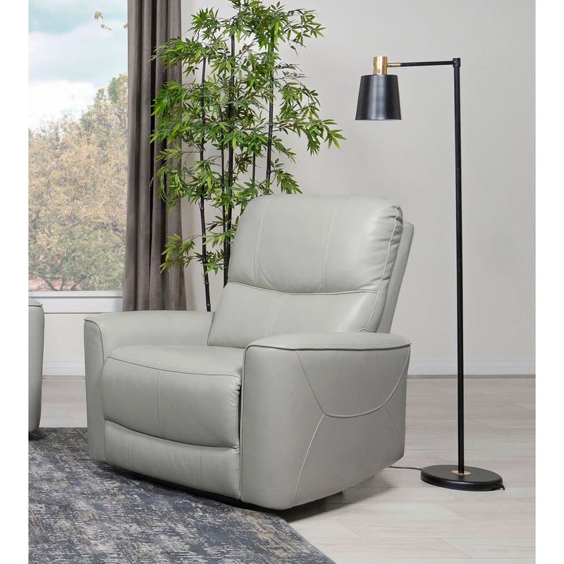 Dove Upholstered Power Recliner Chair With Smooth Power Recline And USB Charging - Gray by Unique Piece Furniture