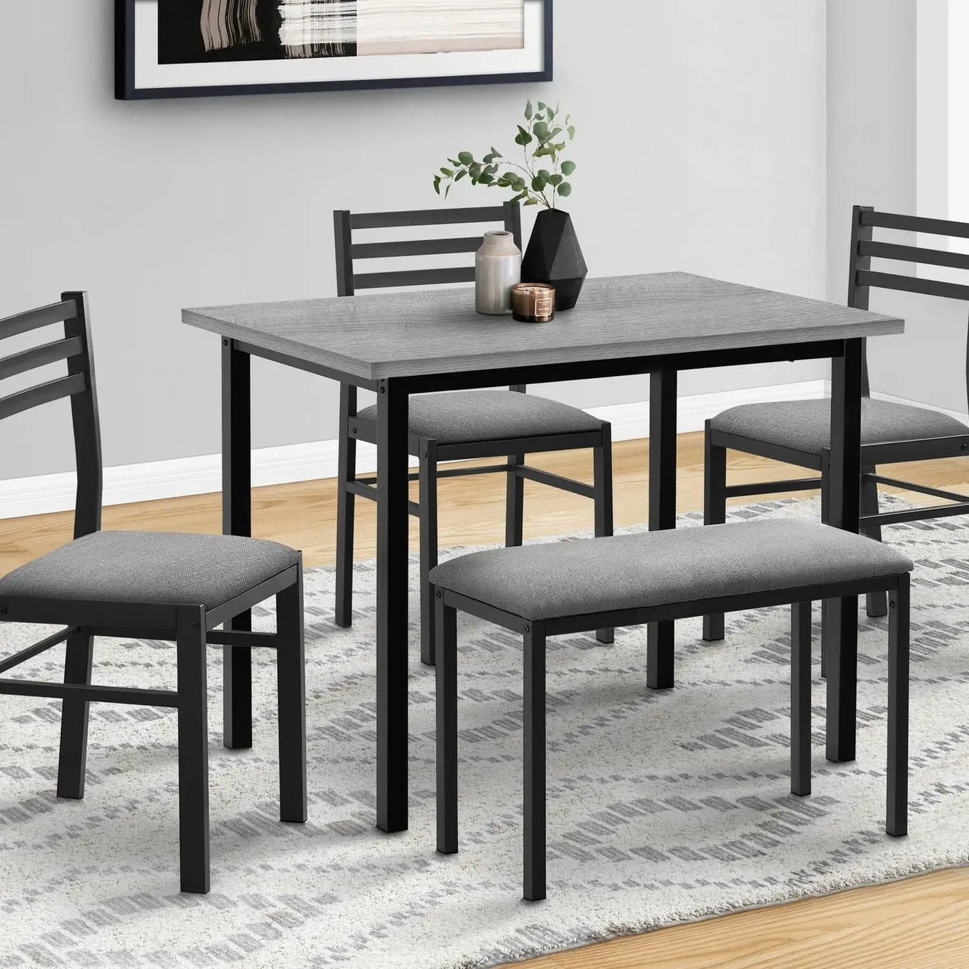Dining Set, 5 Pieces Set, Rectangular, Small, Contemporary & Modern by Unique Piece Furniture