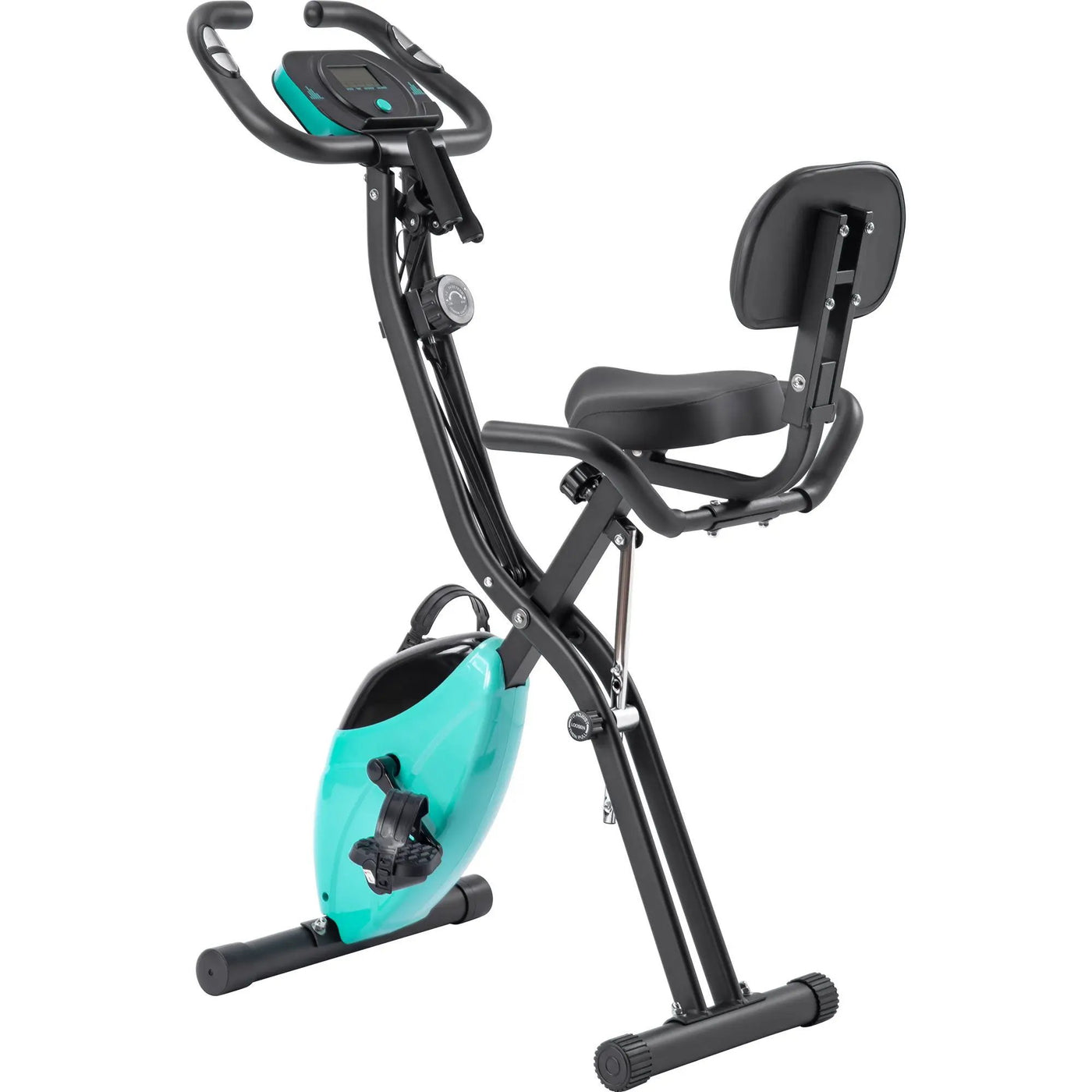 Exercise Bike Folding Stationary Bikes For Home With 16 Level Magnetic Resistance by HouseOfZazla
