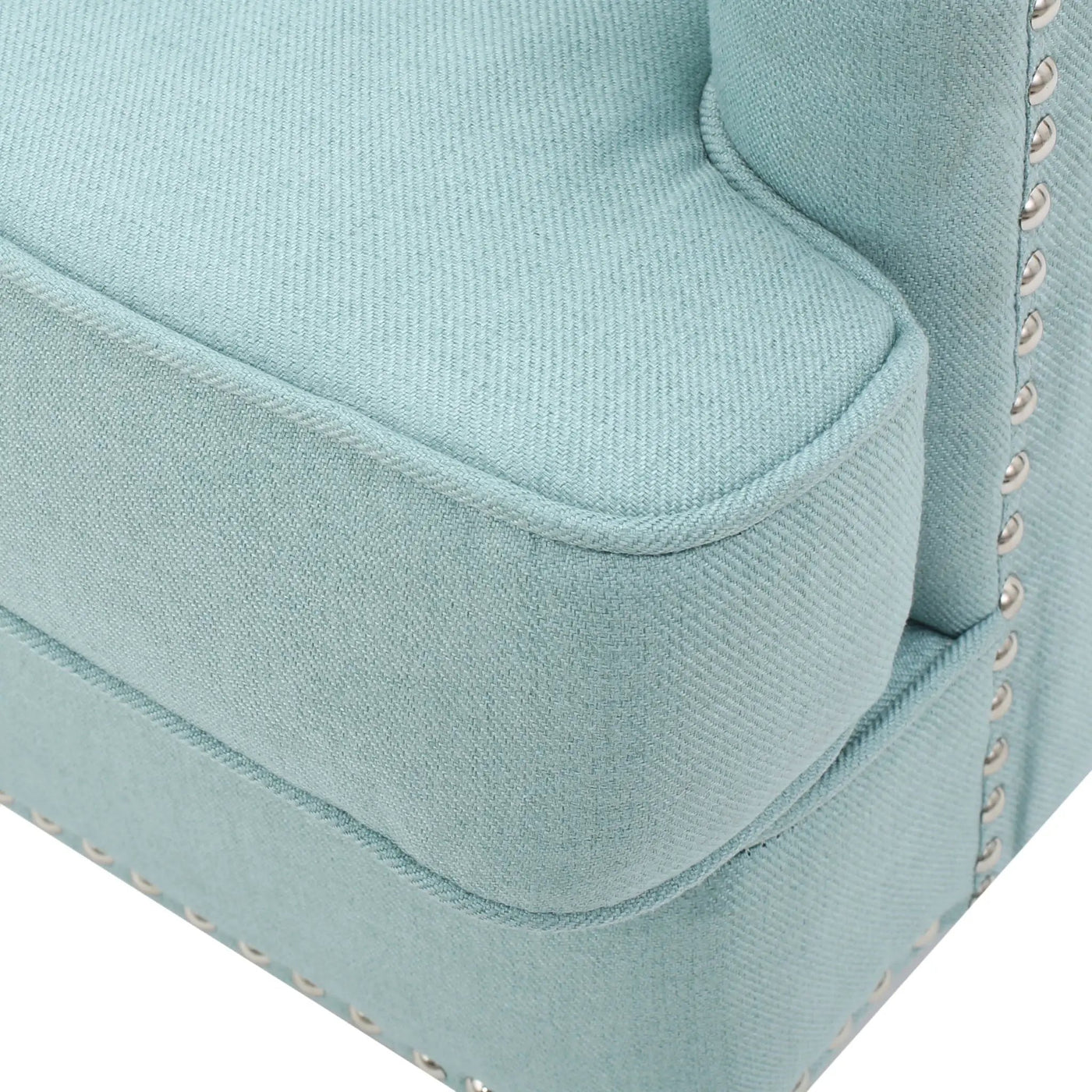 Harrison Tufted Club Chair with Button Tufted Back and Birch Wood Legs by HouseOfZazla