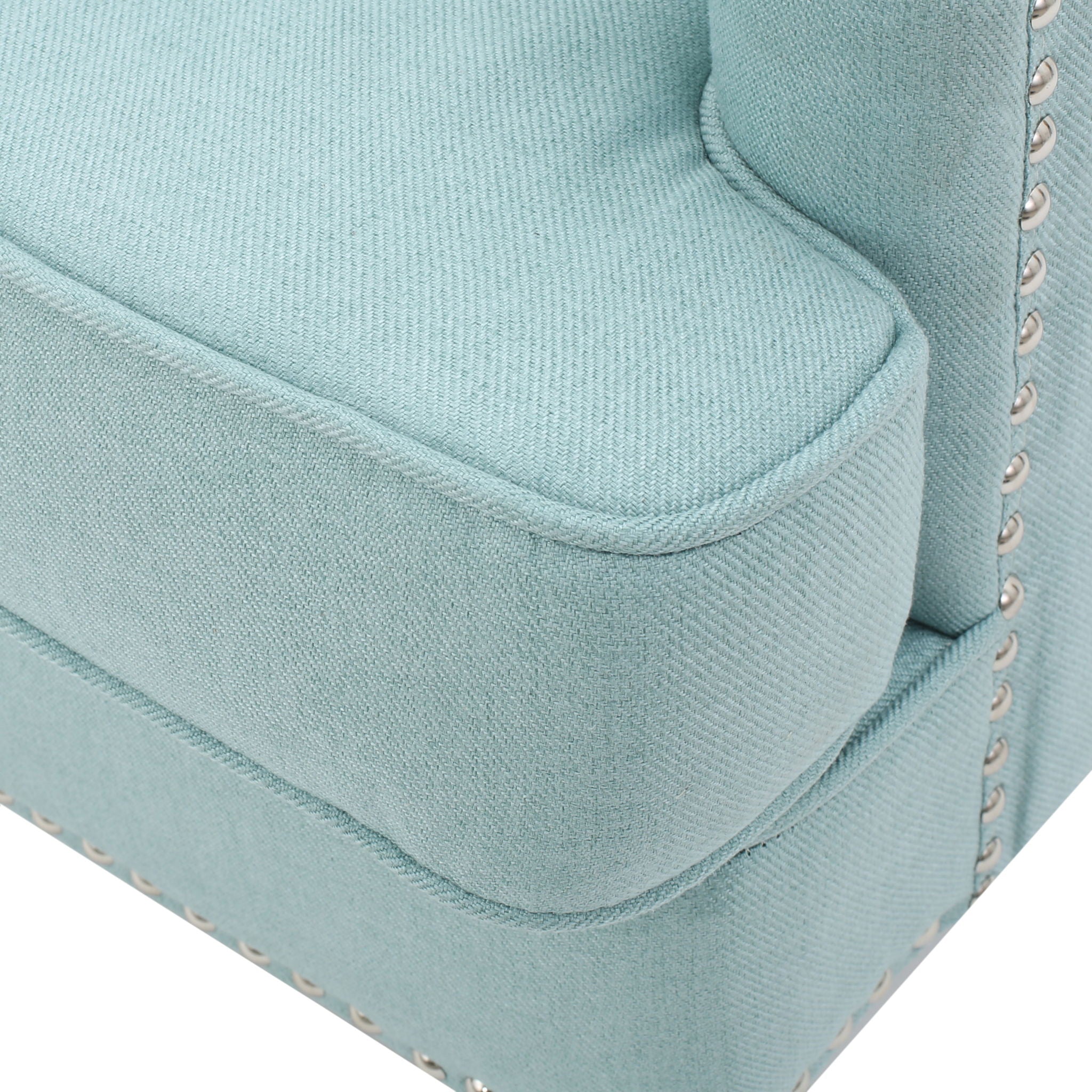 Harrison Tufted Club Chair with Button Tufted Back and Birch Wood Legs by HouseOfZazla