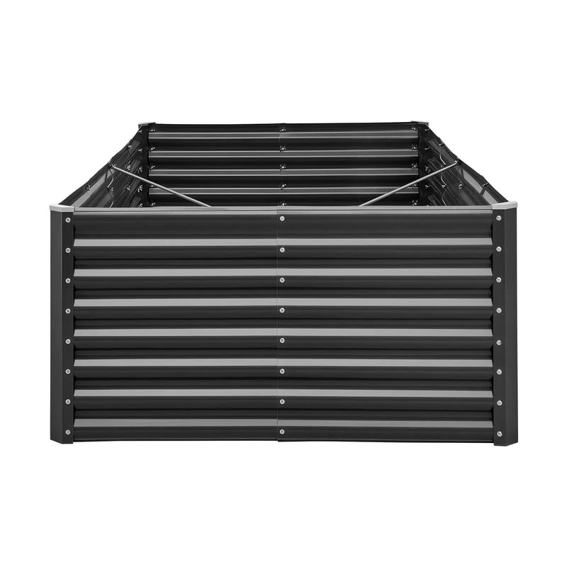 Metal Raised Garden Bed - 8 x 4 x 2 ft Outdoor Planter by HouseOfZazla