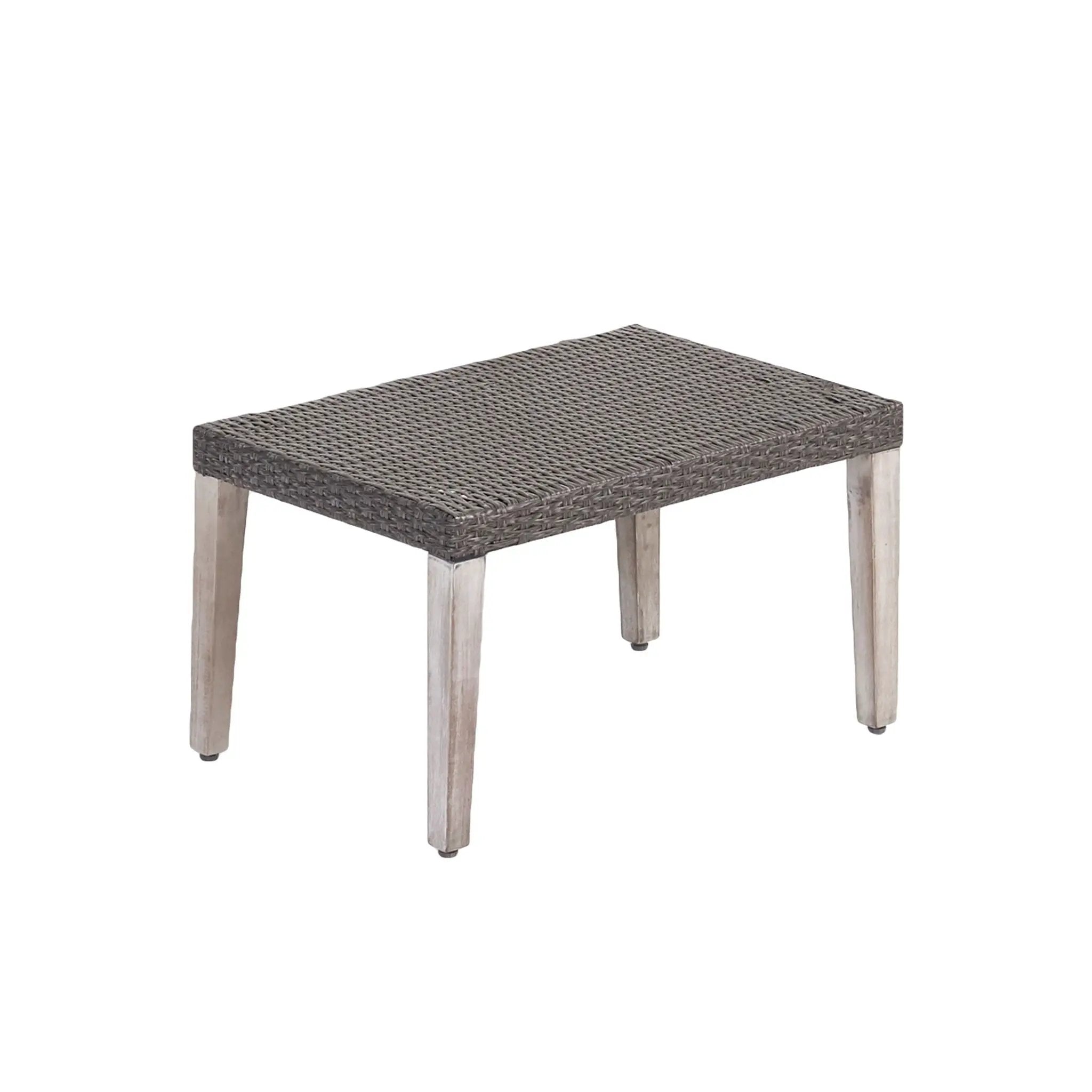 Savannah - Outdoor Wicker And Ottoman - Gray by HouseOfZazla