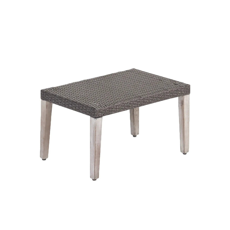 Savannah - Outdoor Wicker And Ottoman - Gray by HouseOfZazla