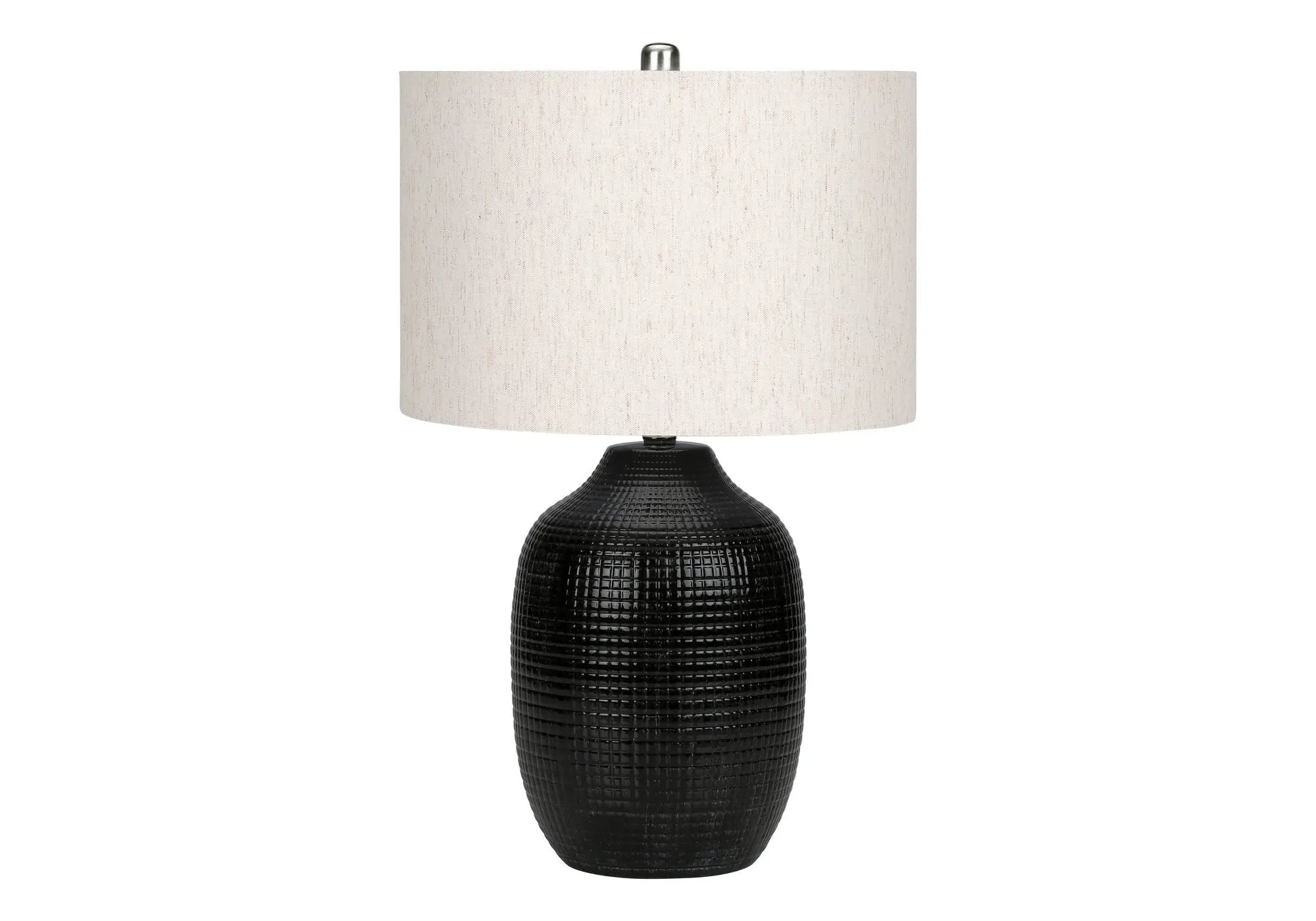 Lighting, Table Lamp, Ceramic, Contemporary - Black / Cream by HouseOfZazla