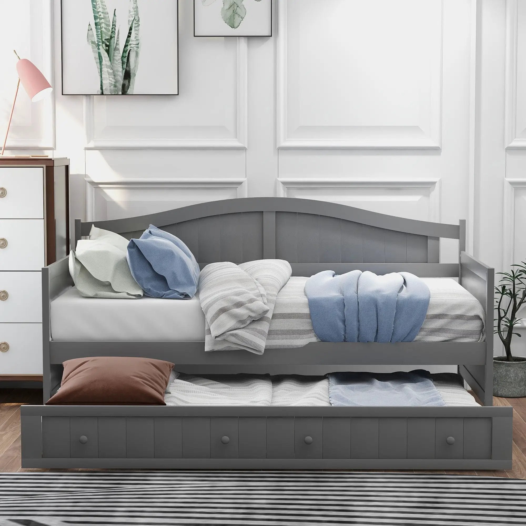 Wooden Daybed, Sofa Bed, No Box Spring Needed by HouseOfZazla