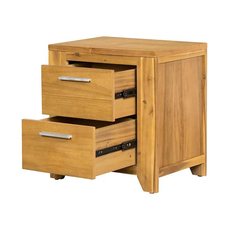 Nightstand - Natural Wood / Brown by HouseOfZazla