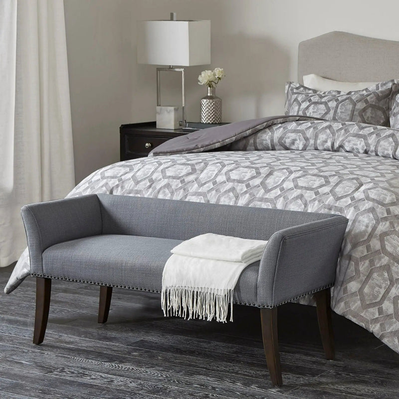 Elegant Design Bench Upholstery, Solid Wood Frame by HouseOfZazla