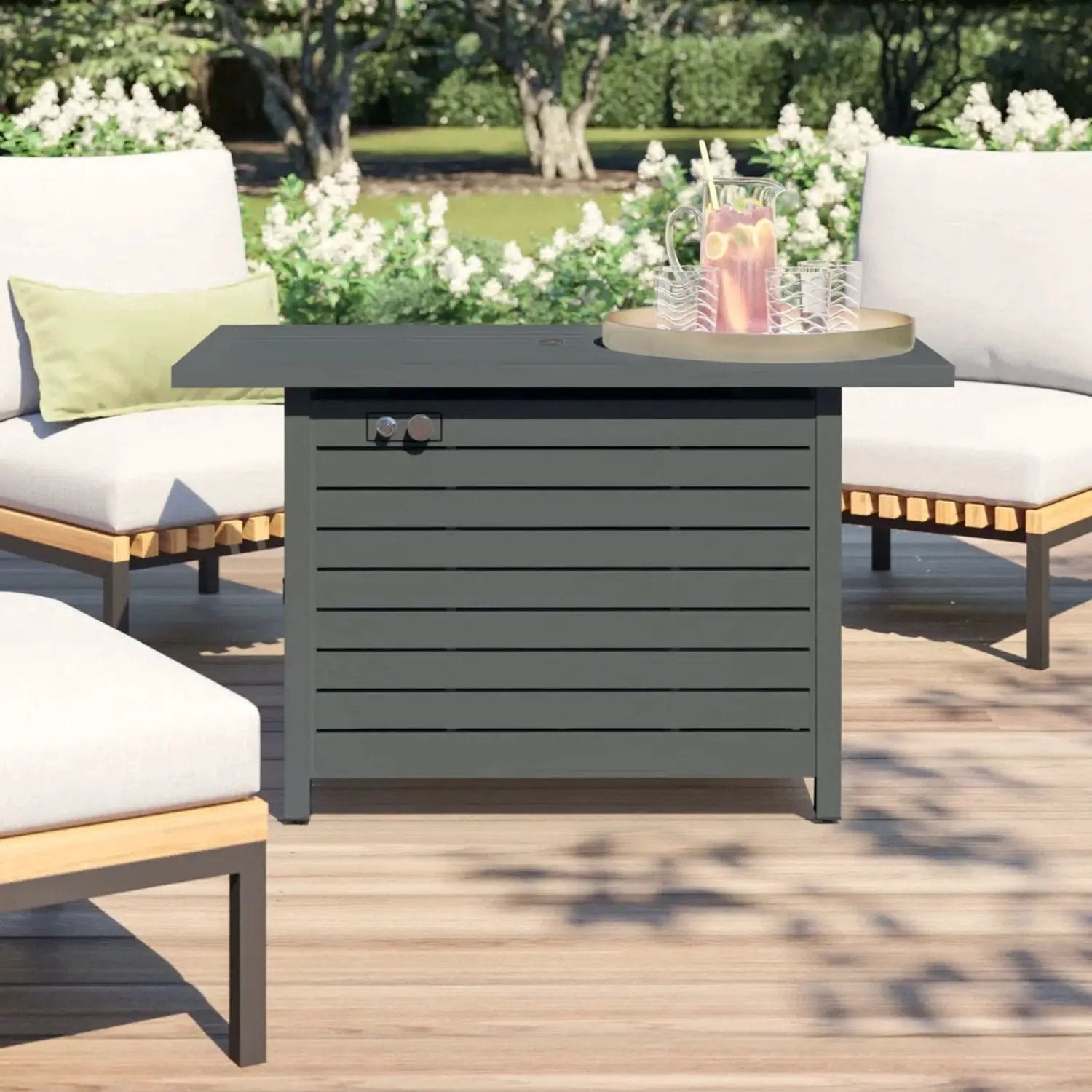 Outdoor Fire Pit Table With Lid Fuel Versatility by Unique Piece Furniture