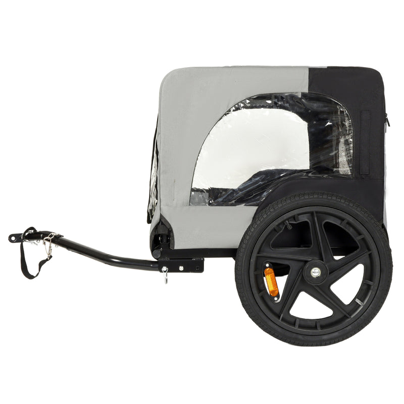 Outdoor Heavy Duty Collapsible Pet Bike Trailer with 16-Inch All-Terrain Wheels by HouseOfZazla