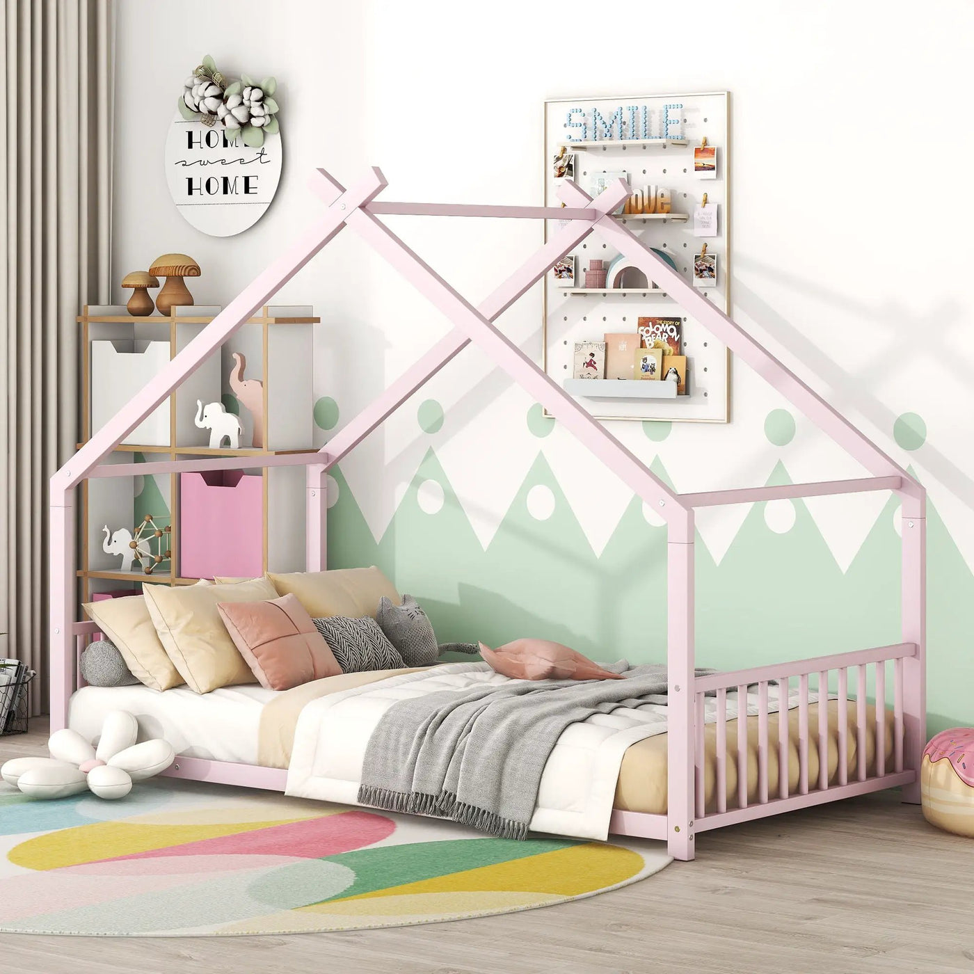 Metal House Bed by Unique Piece Furniture