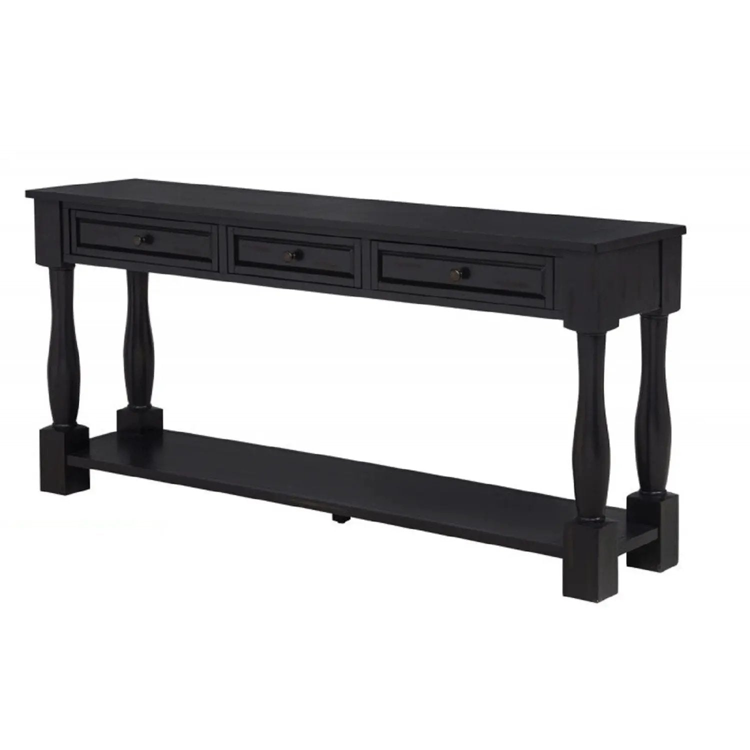 Long Console Table With Drawers And Shelf by Unique Piece Furniture