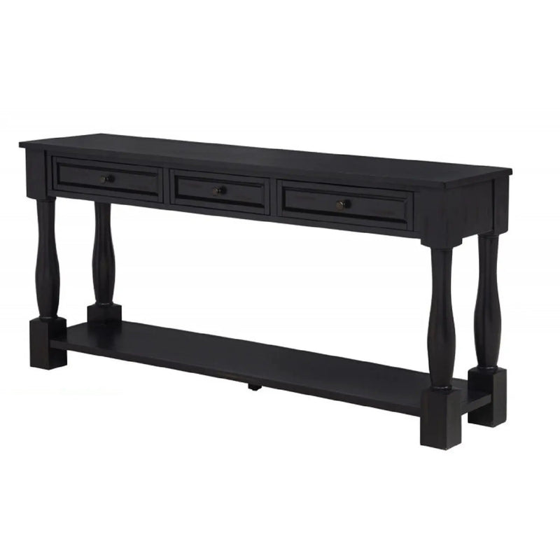 Long Console Table With Drawers And Shelf by Unique Piece Furniture