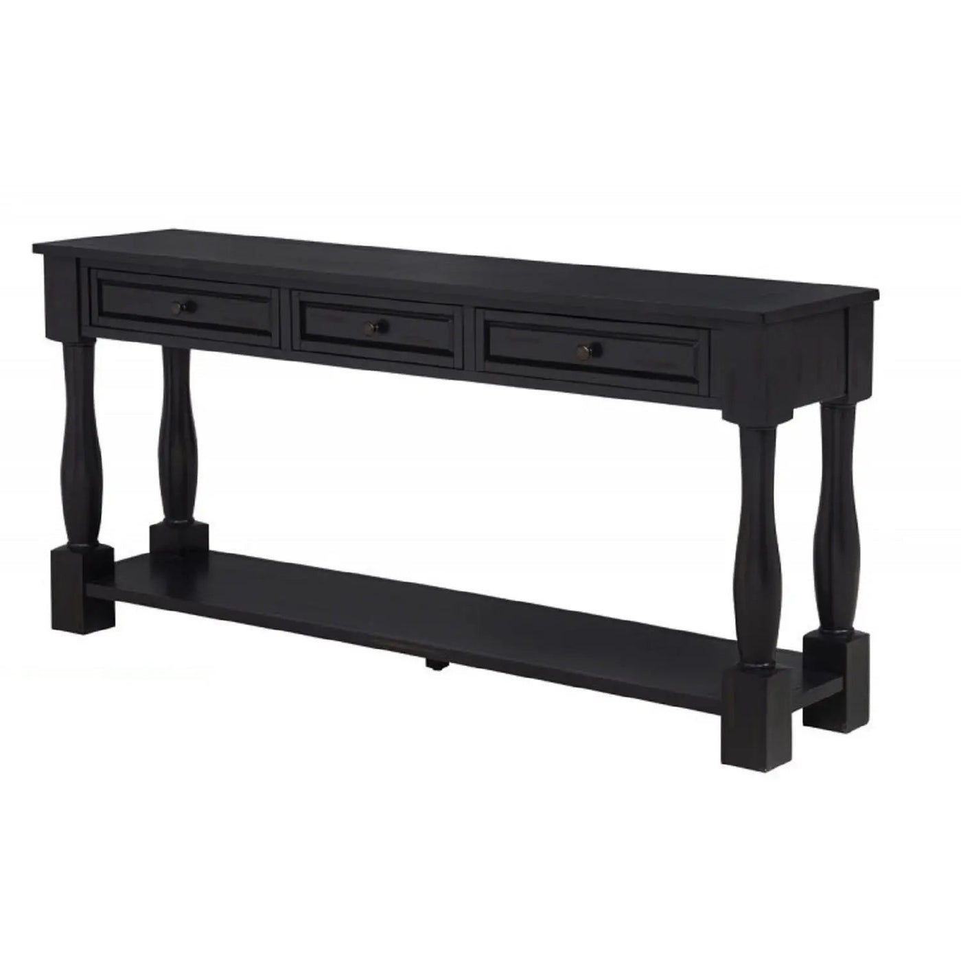 Long Console Table With Drawers And Shelf by HouseOfZazla
