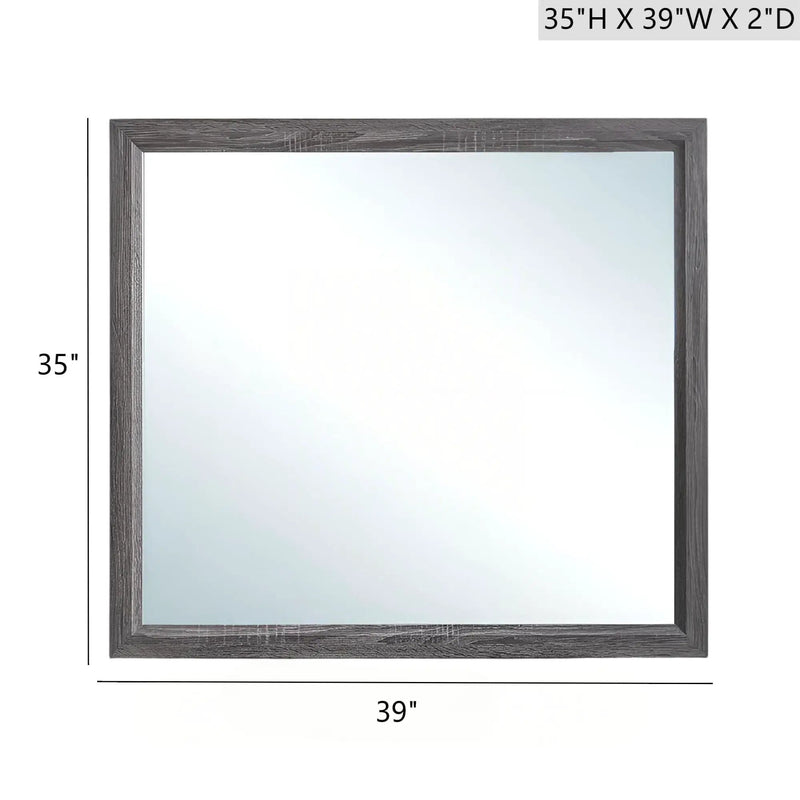 Glasgow - Mirror With Minimalist Design And Low Distortion Glass by Unique Piece Furniture
